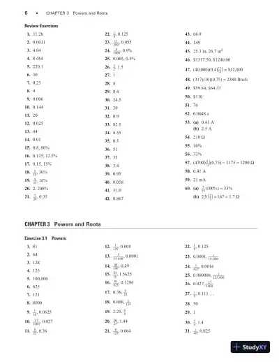 Solution Manual for Mathematics for Electricity and Electronics, 4th Edition - Page 12 preview image