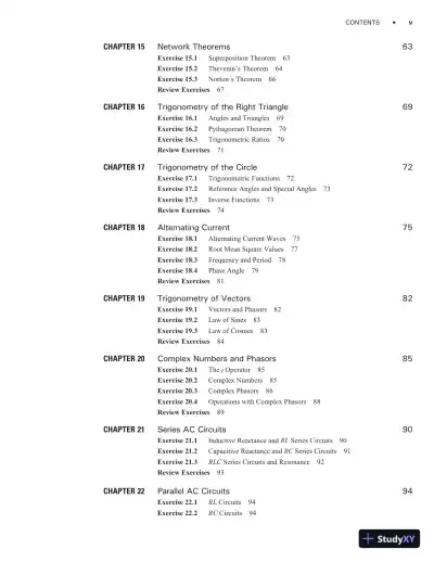 Solution Manual for Mathematics for Electricity and Electronics, 4th Edition - Page 5 preview image