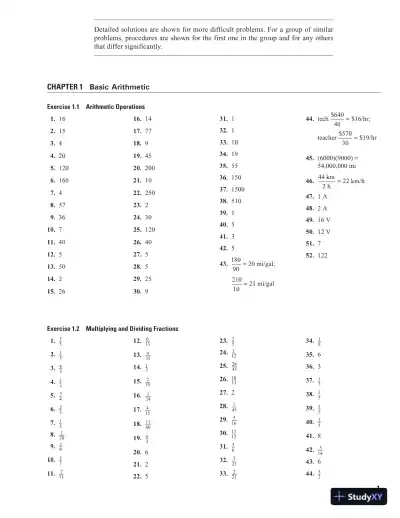 Solution Manual for Mathematics for Electricity and Electronics, 4th Edition - Page 7 preview image