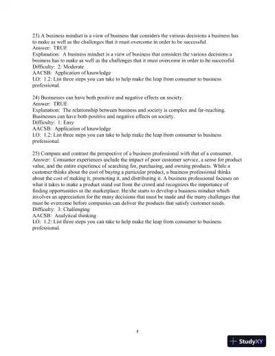 Test Bank for Business in Action, 9th Edition - Page 10 preview image