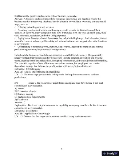 Test Bank for Business in Action, 9th Edition - Page 11 preview image