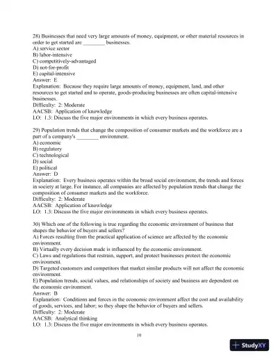 Test Bank for Business in Action, 9th Edition - Page 12 preview image