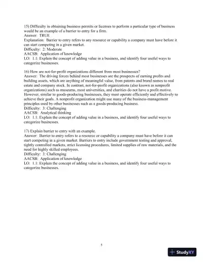 Test Bank for Business in Action, 9th Edition - Page 7 preview image