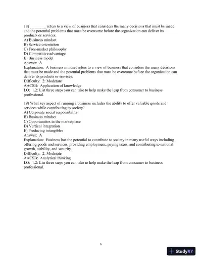 Test Bank for Business in Action, 9th Edition - Page 8 preview image