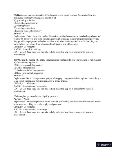 Test Bank for Business in Action, 9th Edition - Page 9 preview image