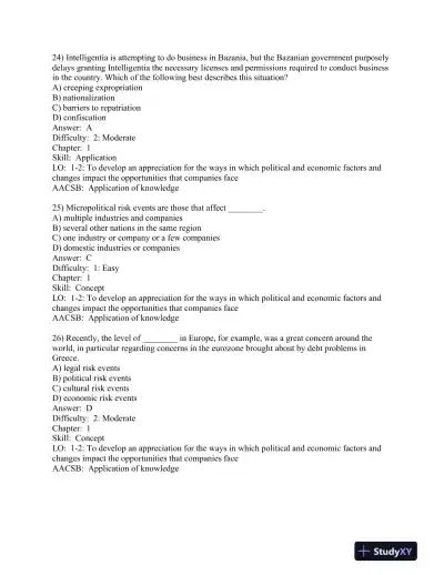 International Management: Managing Across Borders and Cultures, Text and Cases 9th Edition Test Bank - Page 10 preview image