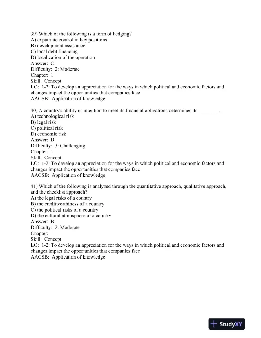 International Management: Managing Across Borders and Cultures, Text and Cases 9th Edition Test Bank, page 15