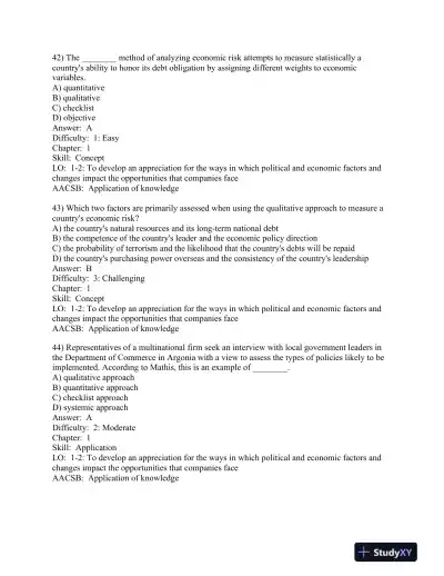 International Management: Managing Across Borders and Cultures, Text and Cases 9th Edition Test Bank - Page 16 preview image