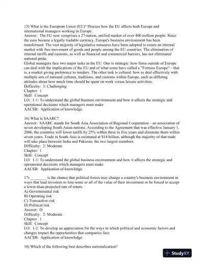 International Management: Managing Across Borders and Cultures, Text and Cases 9th Edition Test Bank - Page 7 preview image