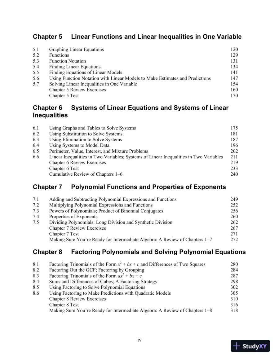 Solution Manual for Elementary and Intermediate Algebra Functions and Authentic Applications, 2nd Edition, page 4