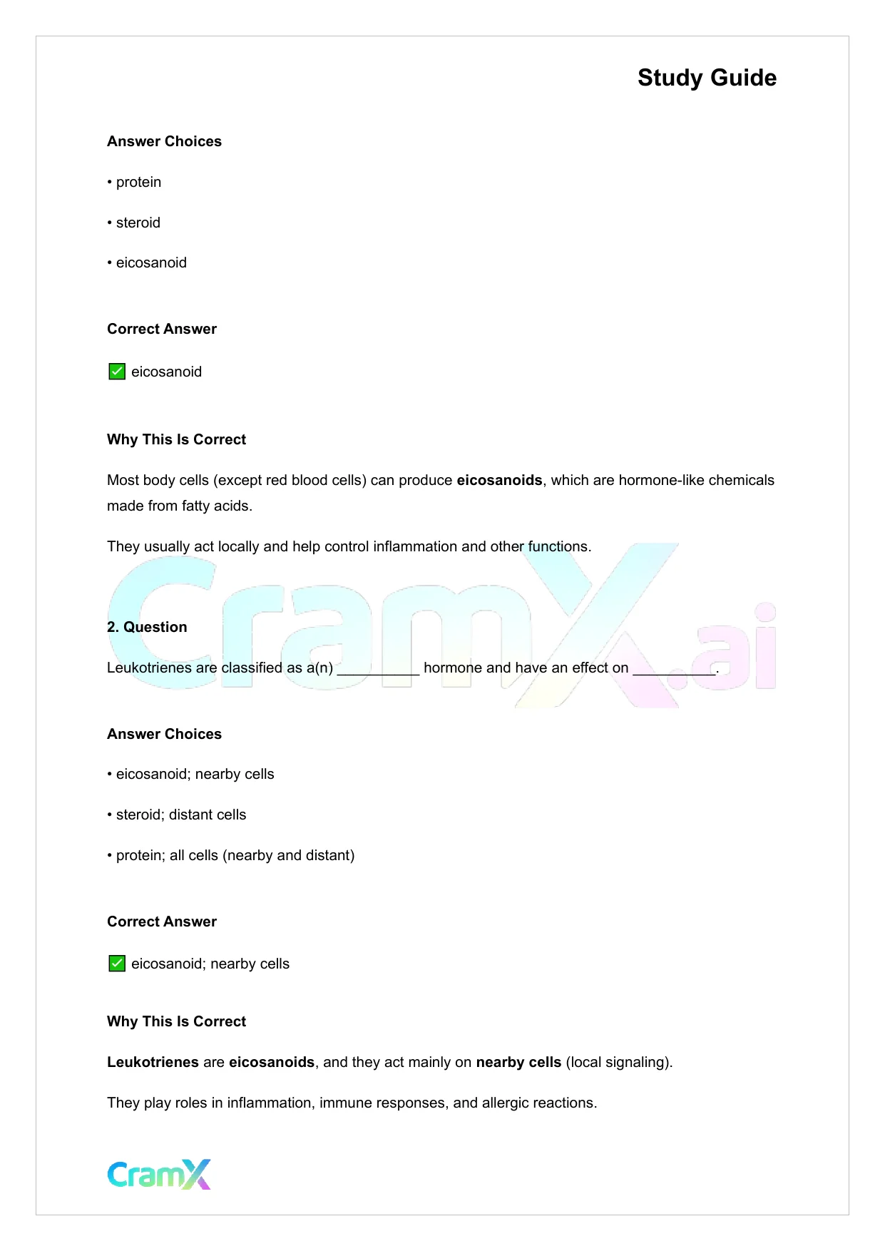 Anatomy and Physiology - The Endocrine System - Page 10 preview image