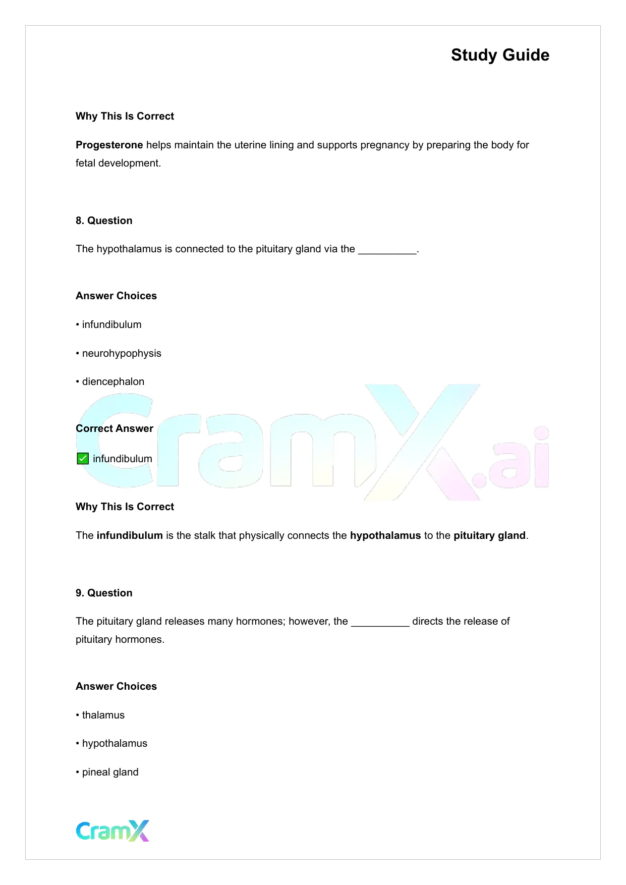 Anatomy and Physiology - The Endocrine System - Page 5 preview image