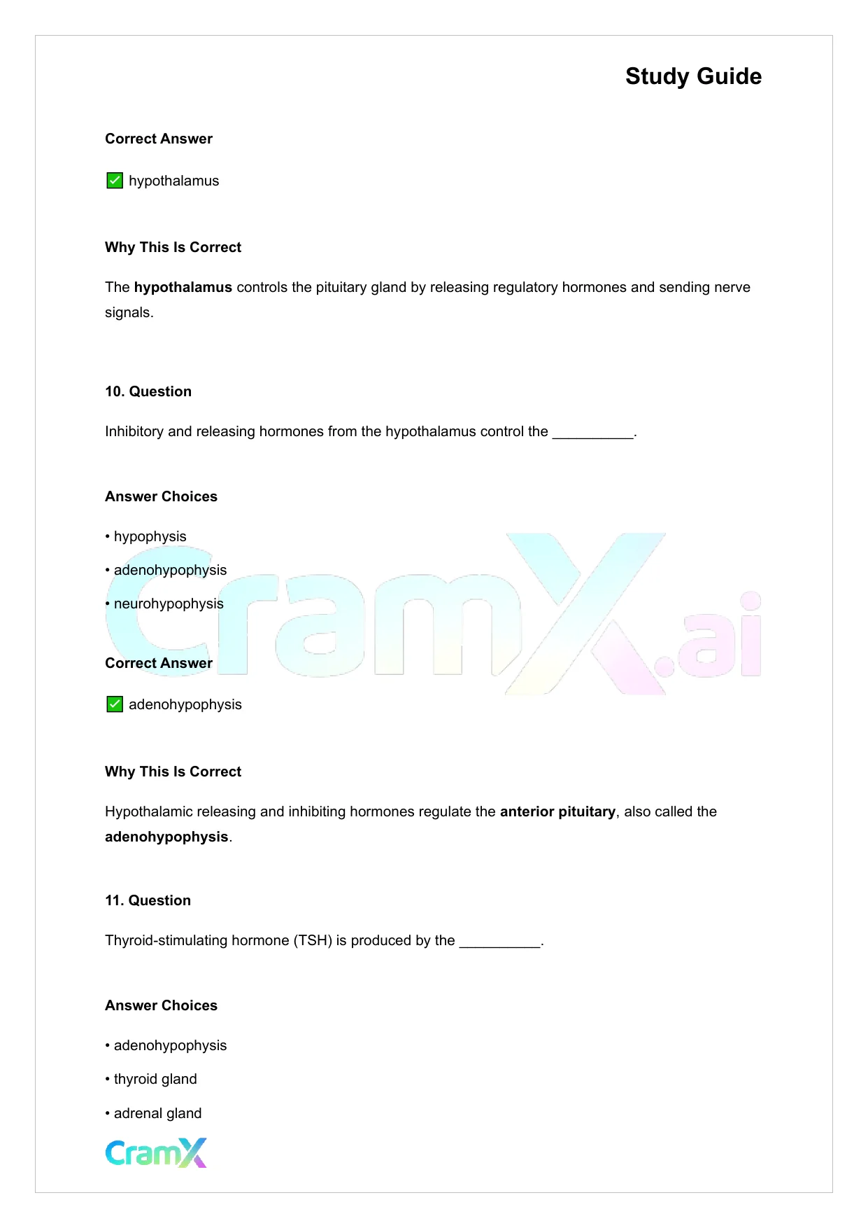 Anatomy and Physiology - The Endocrine System - Page 6 preview image