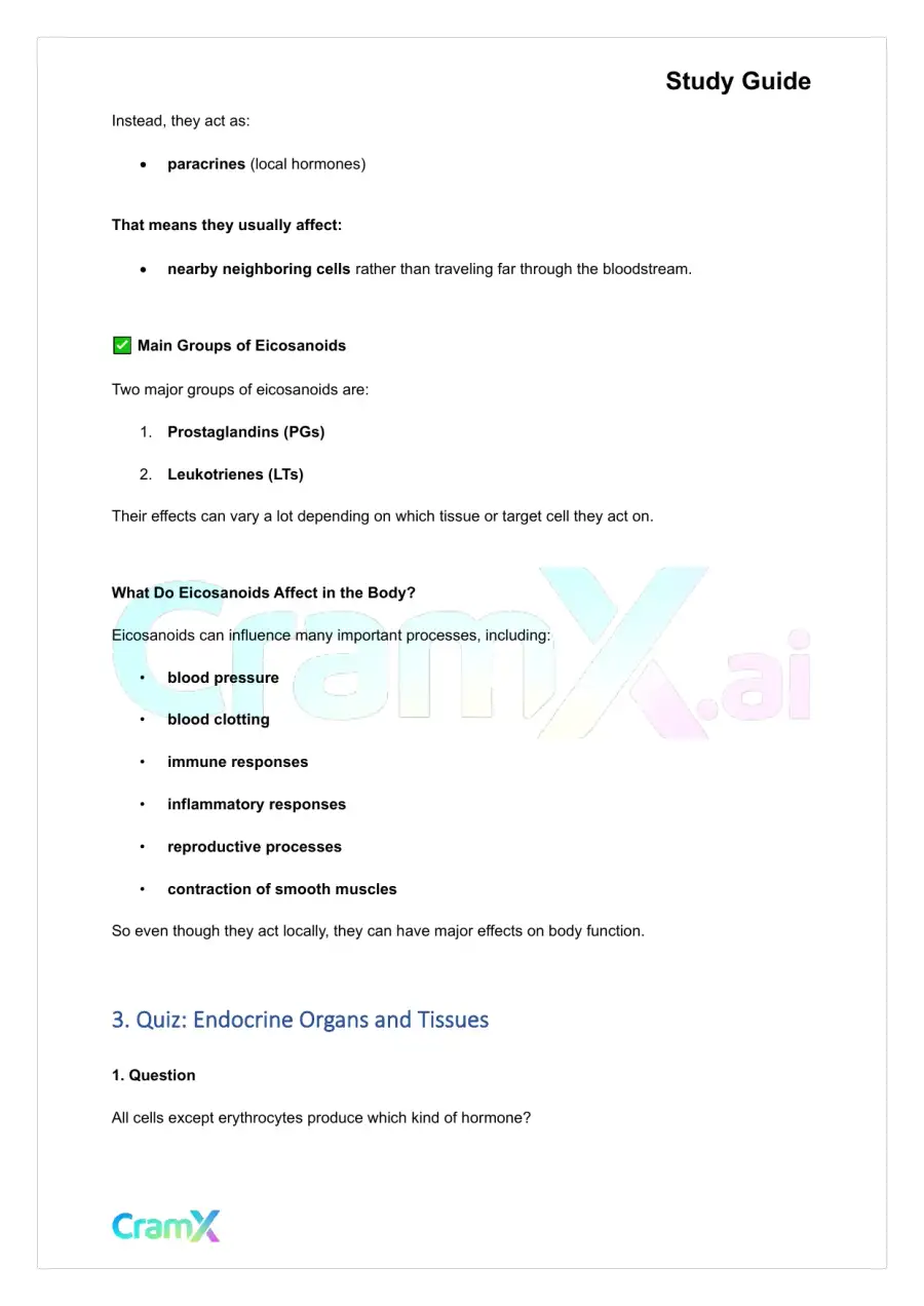 Anatomy and Physiology - The Endocrine System, page 9
