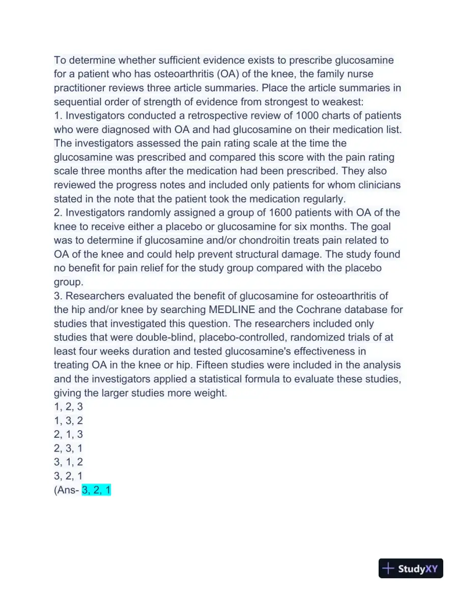ANCC FNP Exam with Answers (63 Solved Questions), page 7