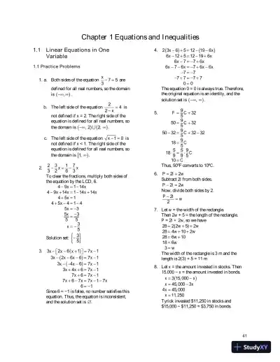 Solution Manual for College Algebra, 3rd Edition - Page 4 preview image