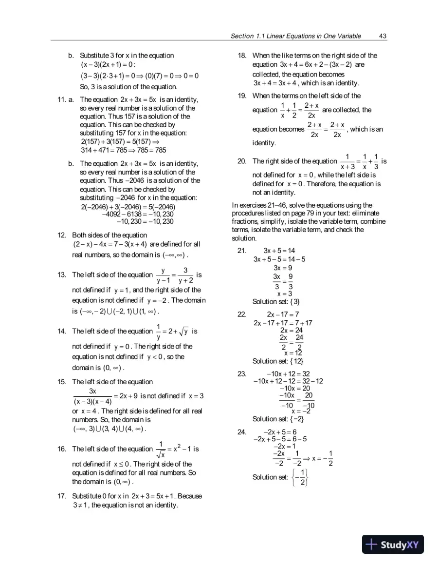 Solution Manual for College Algebra, 3rd Edition, page 6