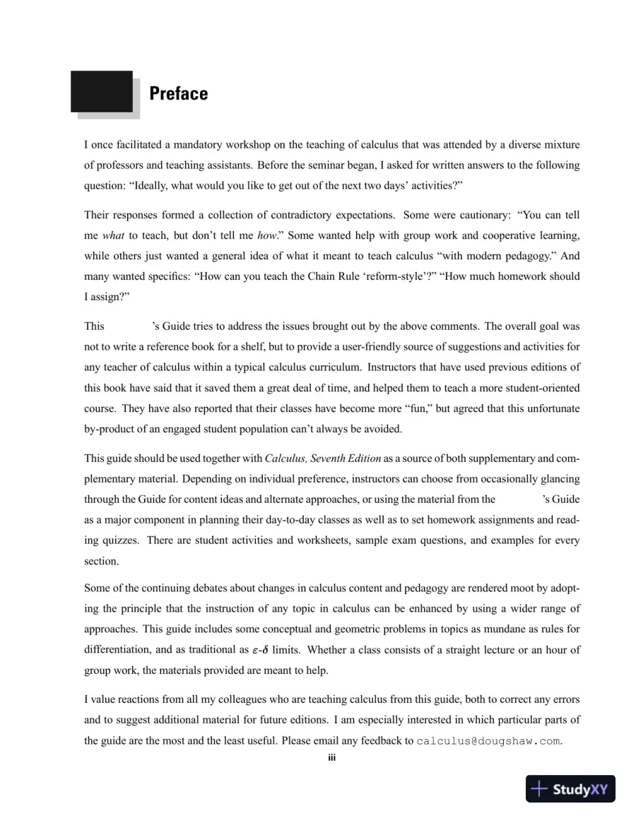 Multivariable Calculus, 7th Edition Solution Manual, page 3