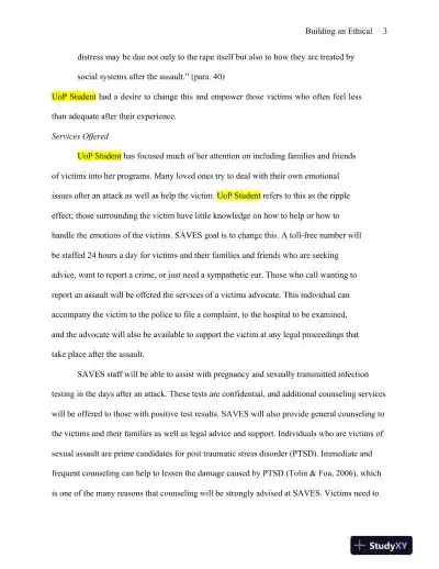 Building an Ethical Organization: Part Two - Axia College of University of Phoenix - Page 4 preview image