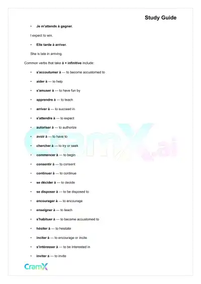 French II – The Infinitive - Page 5 preview image