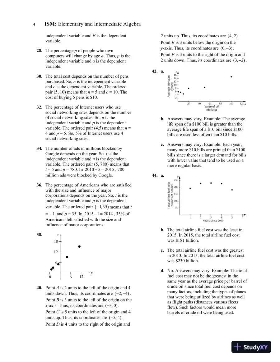 Solution Manual for Elementary and Intermediate Algebra: Functions and Authentic Applications, 3rd Edition, page 10