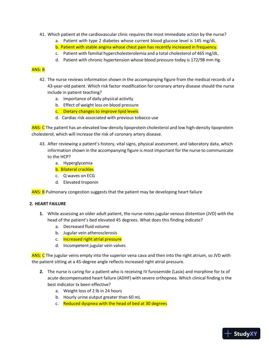 2022-2023 ATI RN Medical Surgical Exam with Answers (269 Solved Questions), page 11