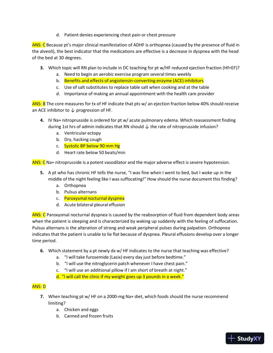 2022-2023 ATI RN Medical Surgical Exam with Answers (269 Solved Questions), page 12