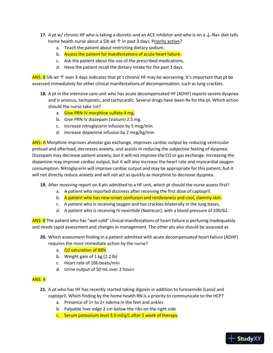 2022-2023 ATI RN Medical Surgical Exam with Answers (269 Solved Questions), page 15