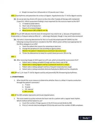 2022-2023 ATI RN Medical Surgical Exam with Answers (269 Solved Questions) - Page 16 preview image