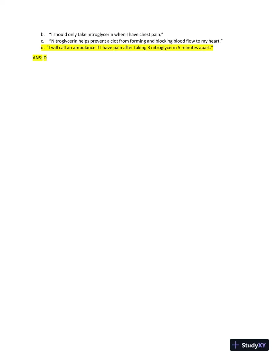 2022-2023 ATI RN Medical Surgical Exam with Answers (269 Solved Questions), page 3