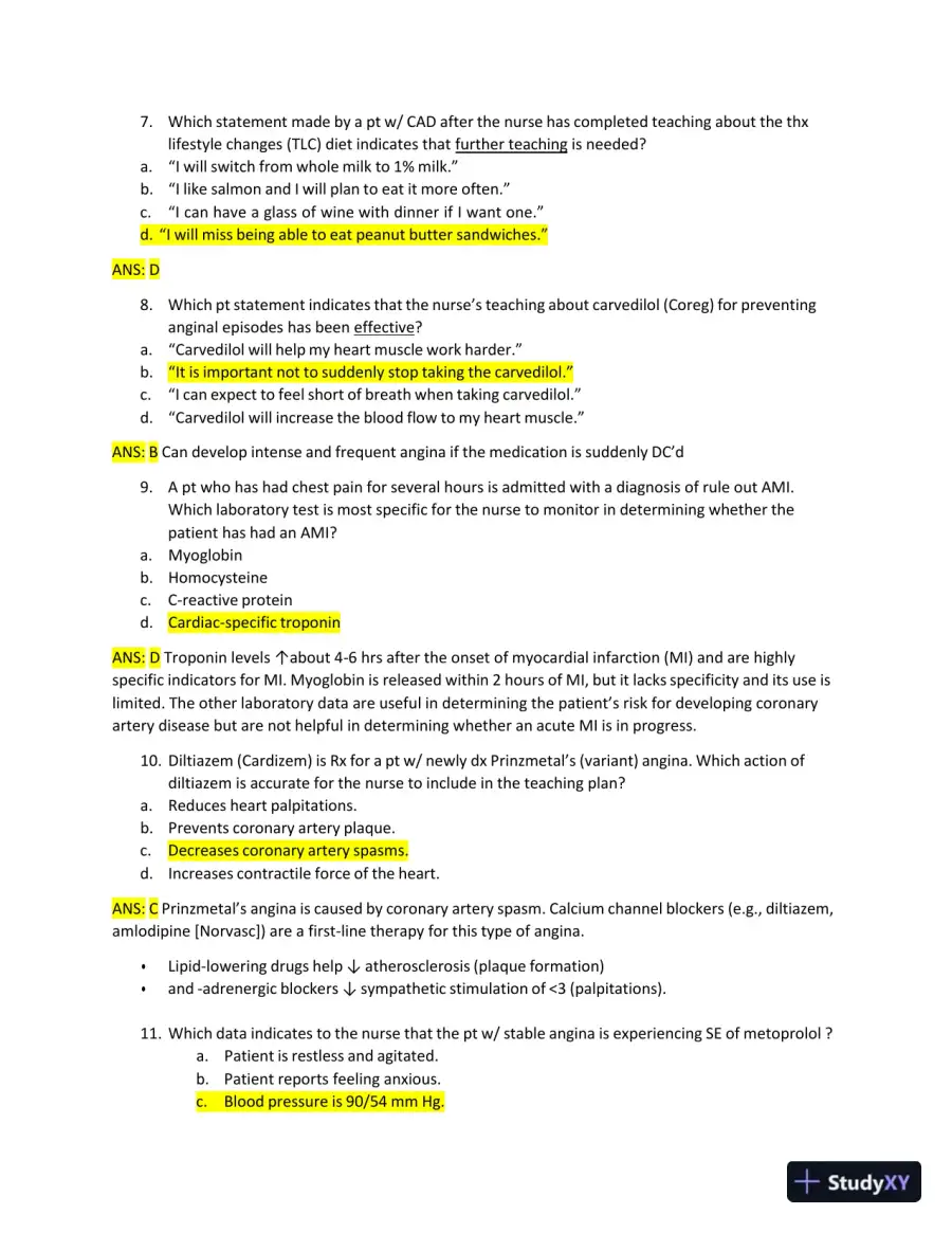 2022-2023 ATI RN Medical Surgical Exam with Answers (269 Solved Questions), page 4