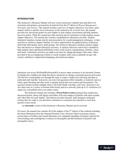 Lecture Notes For Wound Management: Principles and Practices, 4th Edition - Page 4 preview image