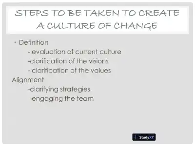 Implementation Of Organizational Change - Cultural Change - Page 3 preview image