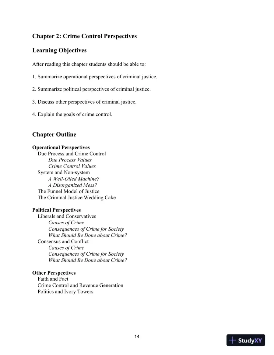Lecture Notes For Crime Control In America: What Works, 4th Edition, page 13