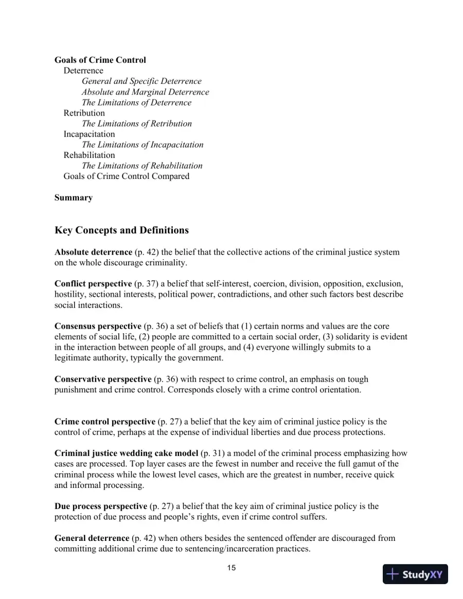Lecture Notes For Crime Control In America: What Works, 4th Edition, page 14