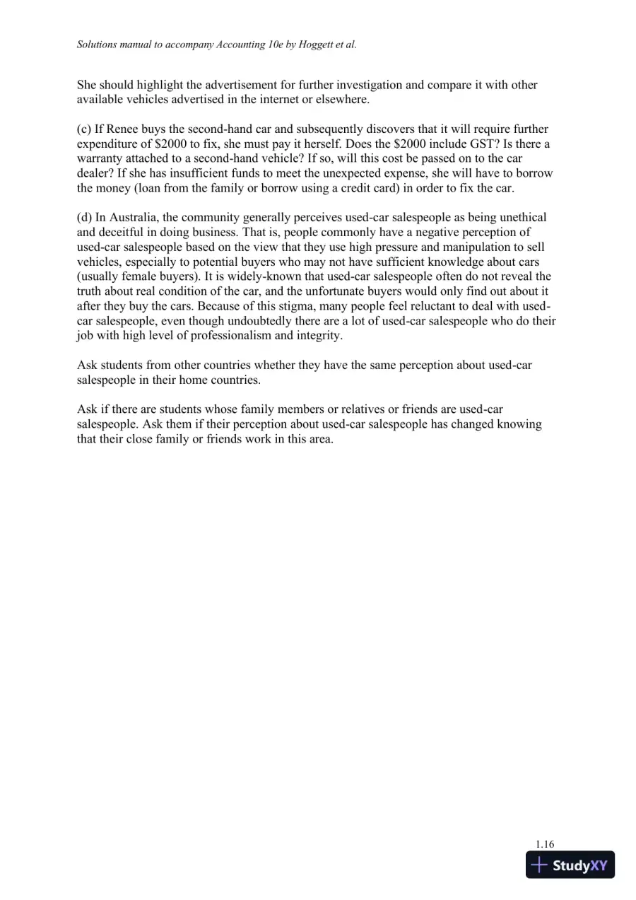 Solution Manual for Accounting, 10th Edition, page 18