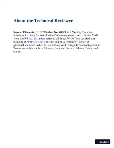 CCNP Enterprise Wireless Design ENWLSD 300-425 and Implementation ENWLSI 300-430 Official Cert Guide (2024) - Page 15 preview image