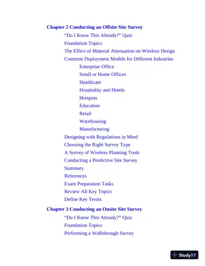 CCNP Enterprise Wireless Design ENWLSD 300-425 and Implementation ENWLSI 300-430 Official Cert Guide (2024) - Page 22 preview image