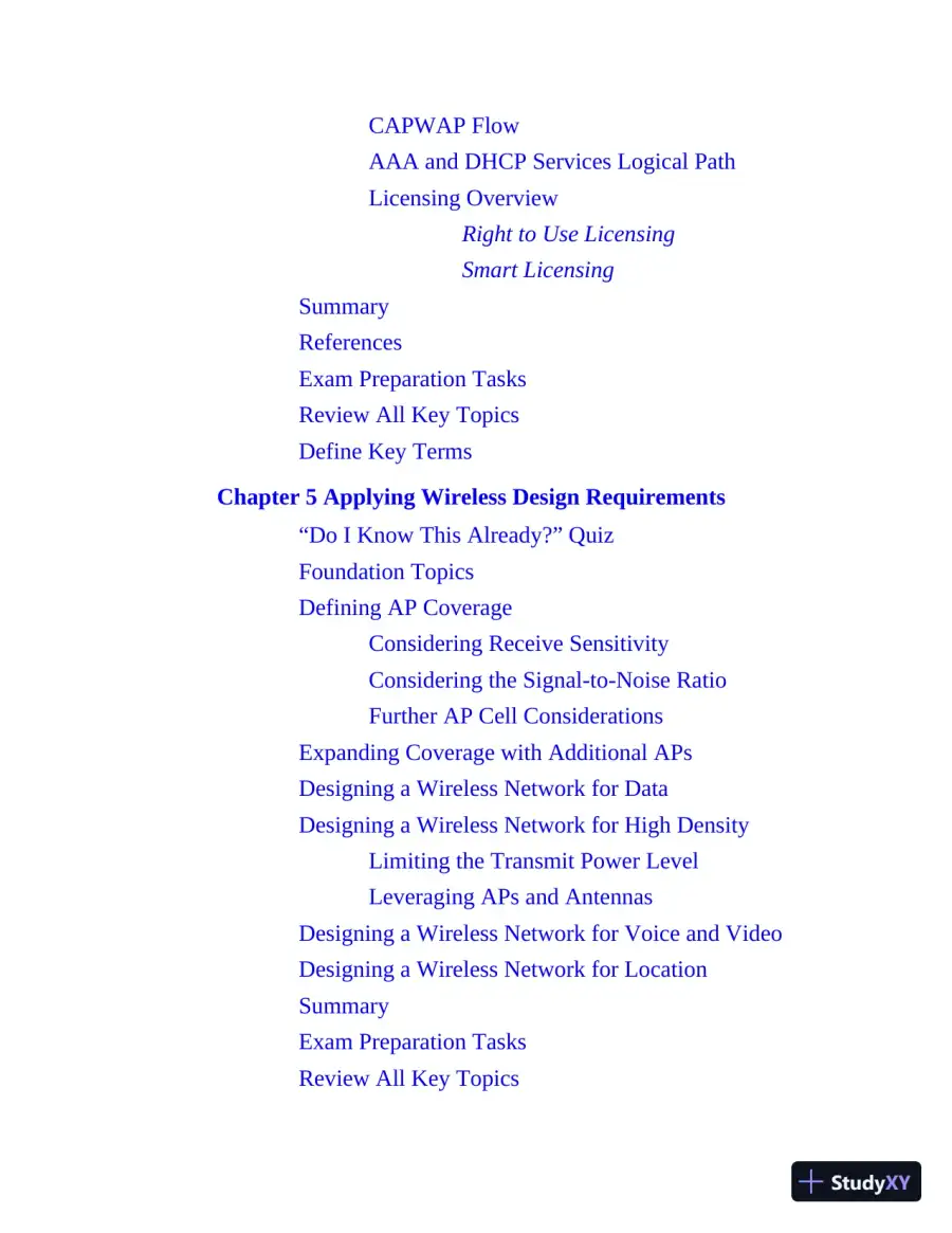 CCNP Enterprise Wireless Design ENWLSD 300-425 and Implementation ENWLSI 300-430 Official Cert Guide (2024), page 24