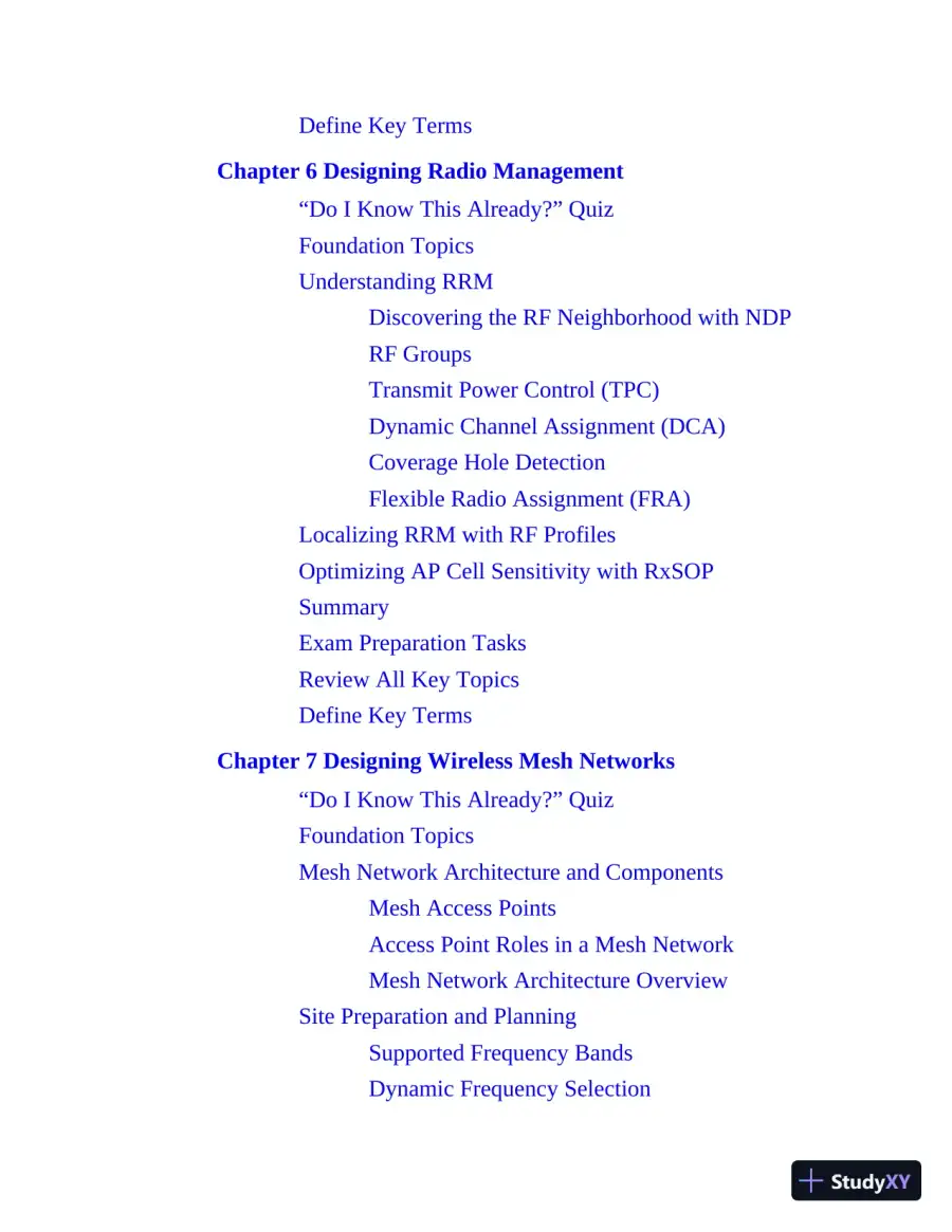 CCNP Enterprise Wireless Design ENWLSD 300-425 and Implementation ENWLSI 300-430 Official Cert Guide (2024), page 25