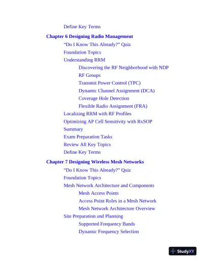 CCNP Enterprise Wireless Design ENWLSD 300-425 and Implementation ENWLSI 300-430 Official Cert Guide (2024) - Page 25 preview image