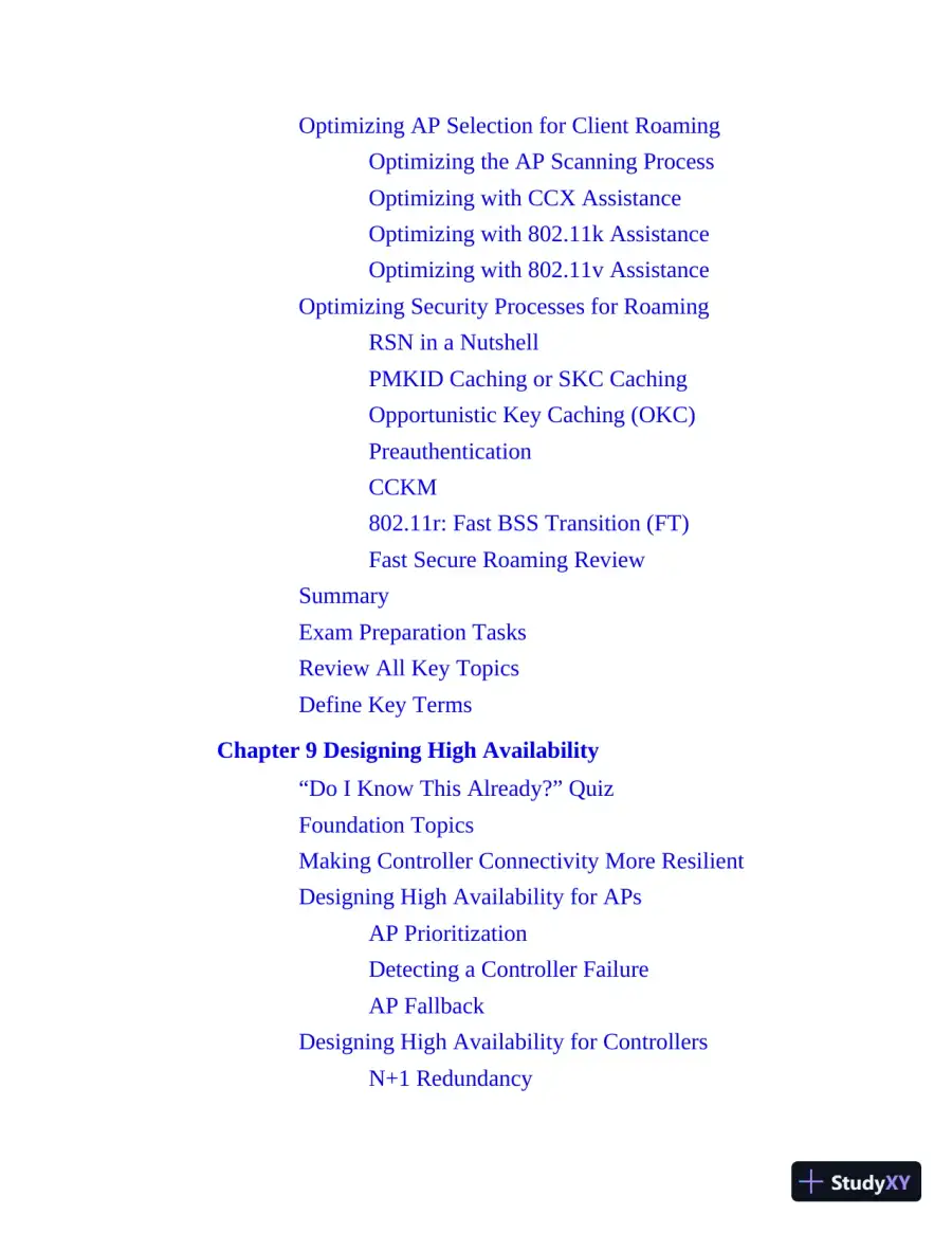 CCNP Enterprise Wireless Design ENWLSD 300-425 and Implementation ENWLSI 300-430 Official Cert Guide (2024), page 27