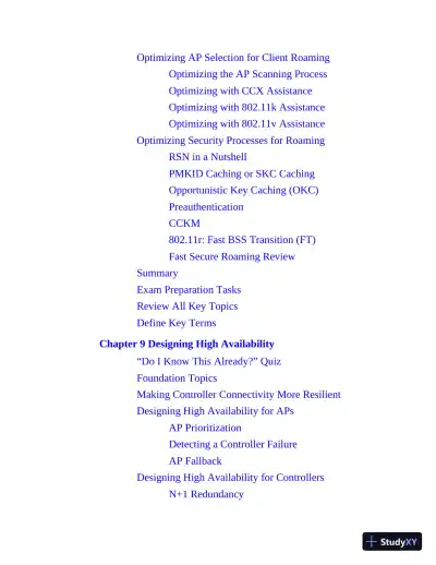 CCNP Enterprise Wireless Design ENWLSD 300-425 and Implementation ENWLSI 300-430 Official Cert Guide (2024) - Page 27 preview image