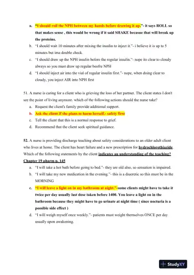 ATI Fundamentals of Nursing Practice Exam With Answers (465 Solved Questions) - Page 16 preview image