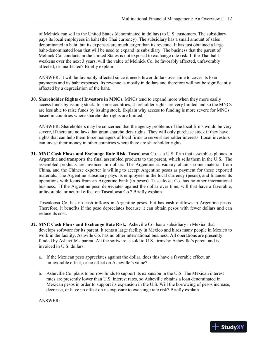 Solution Manual for International Financial Management, 13th Edition, page 13