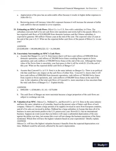 Solution Manual for International Financial Management, 13th Edition - Page 14 preview image