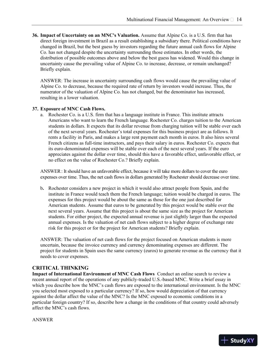 Solution Manual for International Financial Management, 13th Edition, page 15