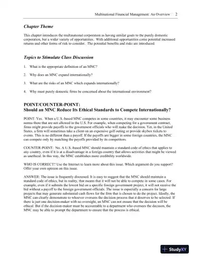 Solution Manual for International Financial Management, 13th Edition - Page 3 preview image