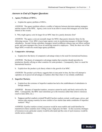 Solution Manual for International Financial Management, 13th Edition - Page 4 preview image
