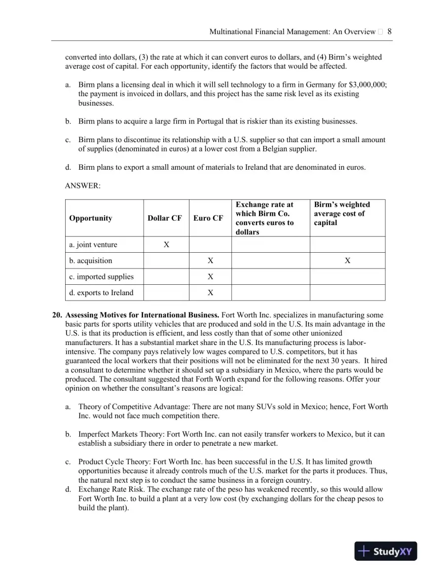Solution Manual for International Financial Management, 13th Edition, page 9